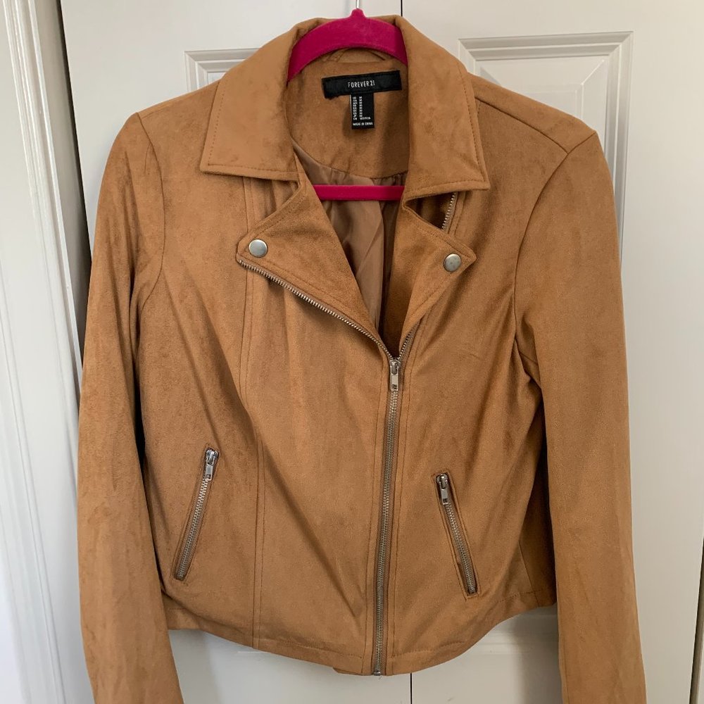 Forever 21 Faux Suede Moto Jacket